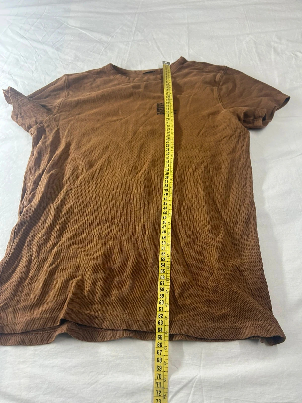 Camiseta impresa marrón vintage – photo 7
